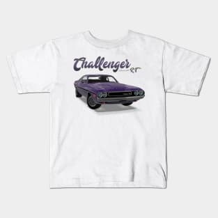 Challenger RT Purple front Kids T-Shirt